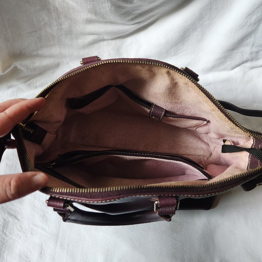 Dooney & Burke Plum Handbag - Picture 4 of 5
